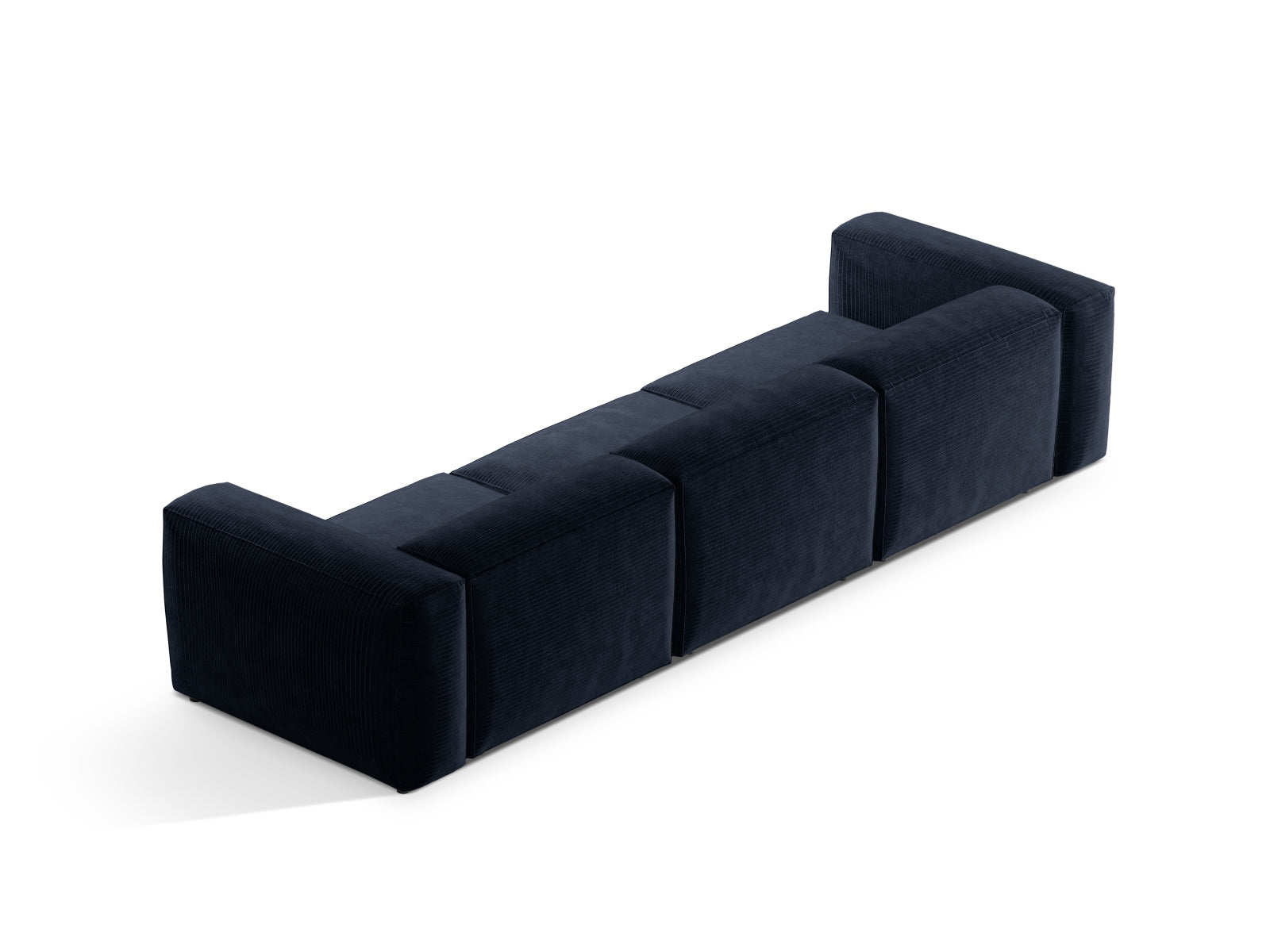 Bergamo Modular Sofa 4 Sitzer in Navy Blue-Perla präsentiert im Onlineshop von KAQTU Design AG. 4er Sofa ist von Cosmopolitan Design