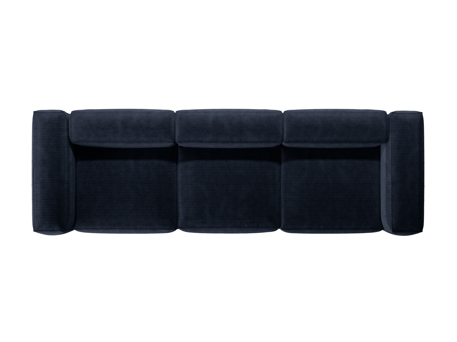 Bergamo Modular Sofa 4 Sitzer in Navy Blue-Perla präsentiert im Onlineshop von KAQTU Design AG. 4er Sofa ist von Cosmopolitan Design