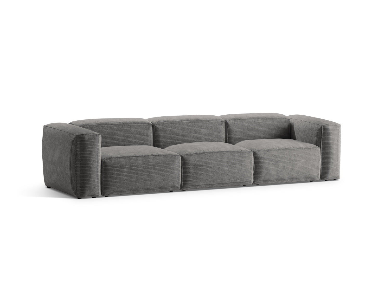 Bergamo Modular Sofa 4 Sitzer in Light Grey-Perla präsentiert im Onlineshop von KAQTU Design AG. 4er Sofa ist von Cosmopolitan Design