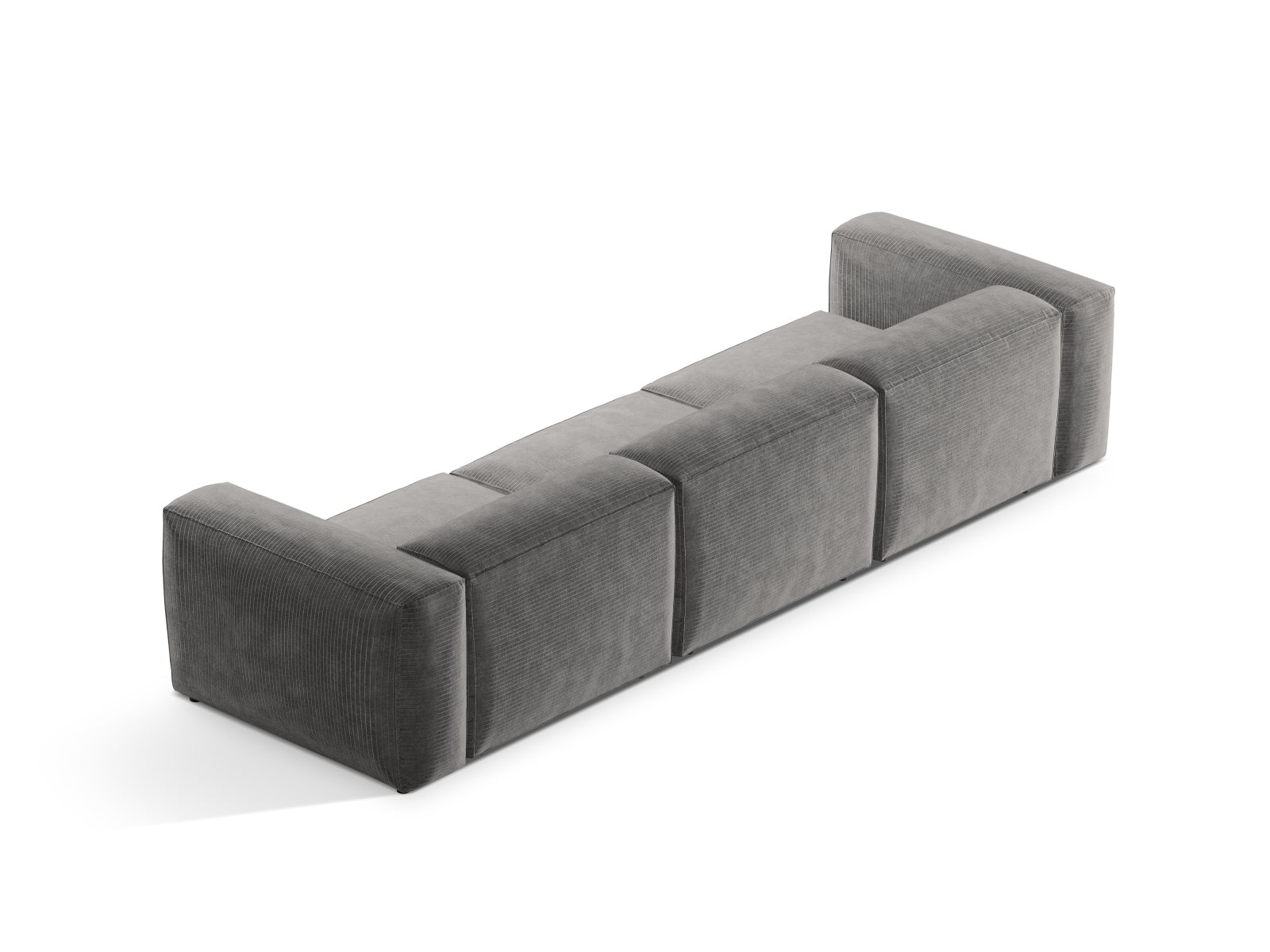 Bergamo Modular Sofa 4 Sitzer in Light Grey-Perla präsentiert im Onlineshop von KAQTU Design AG. 4er Sofa ist von Cosmopolitan Design