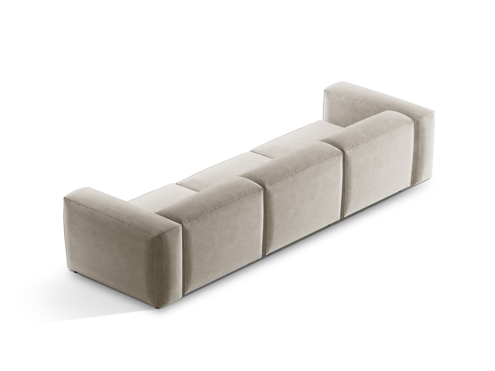 Bergamo Modular Sofa 4 Sitzer in Beige-Liberty präsentiert im Onlineshop von KAQTU Design AG. 4er Sofa ist von Cosmopolitan Design