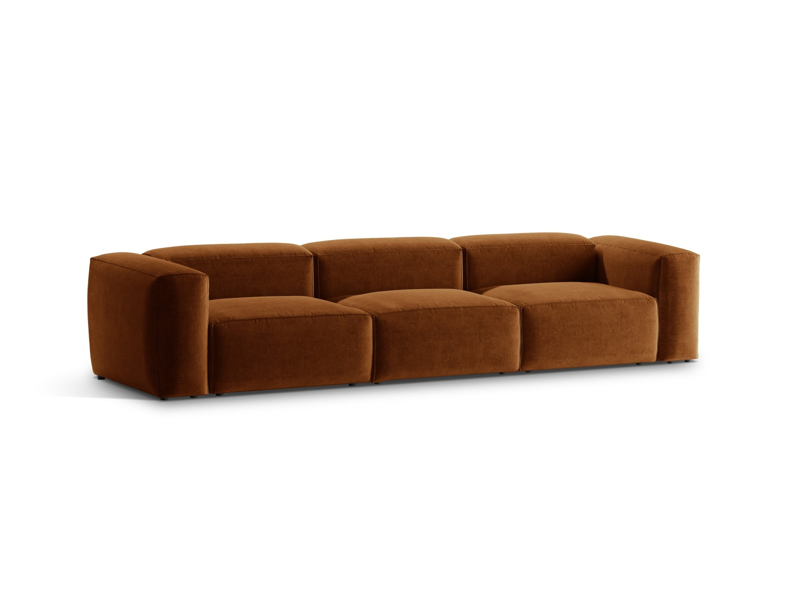 Bergamo Modular Sofa 4 Sitzer in Brick-Liberty präsentiert im Onlineshop von KAQTU Design AG. 4er Sofa ist von Cosmopolitan Design