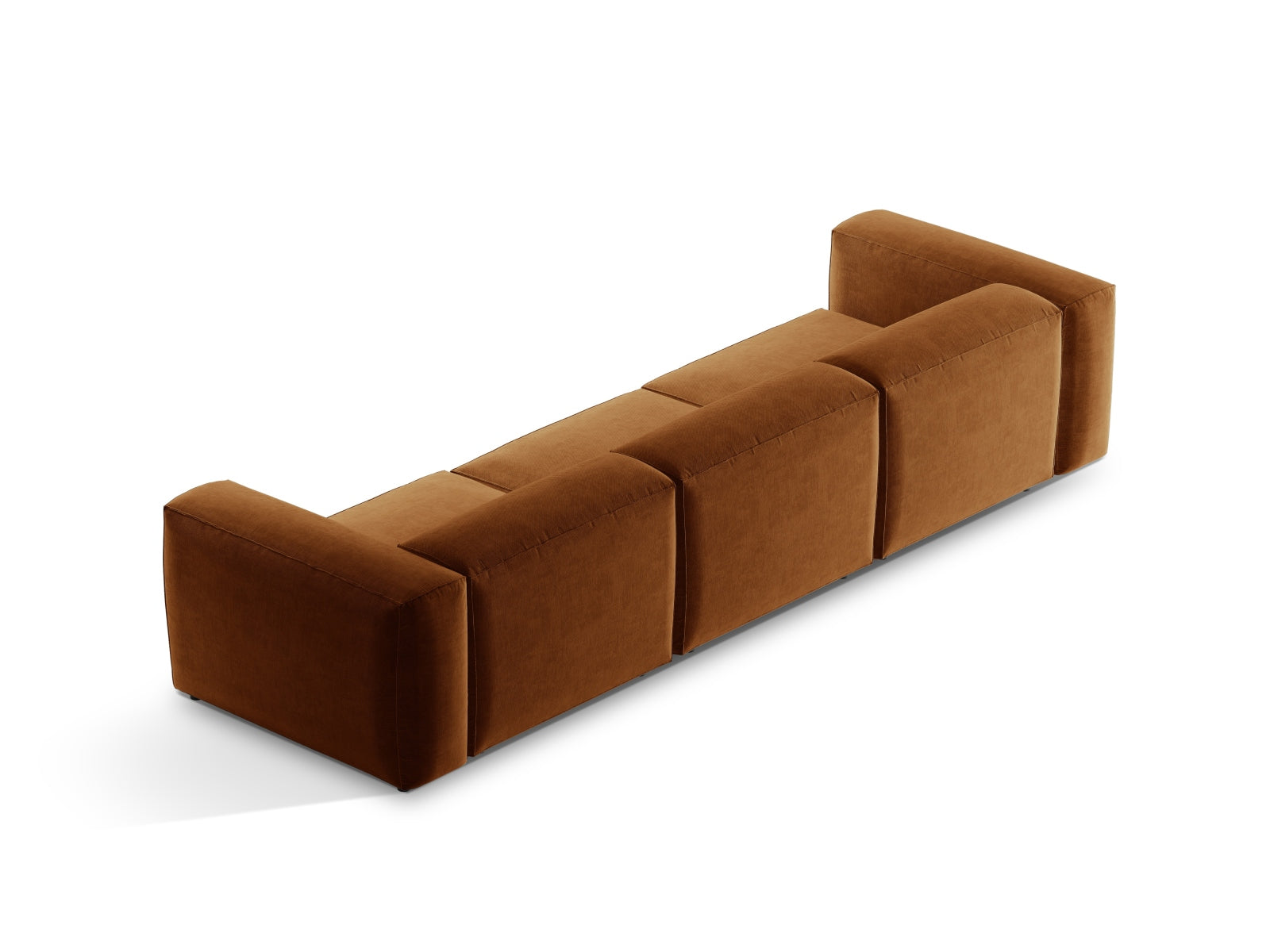 Bergamo Modular Sofa 4 Sitzer in Brick-Liberty präsentiert im Onlineshop von KAQTU Design AG. 4er Sofa ist von Cosmopolitan Design