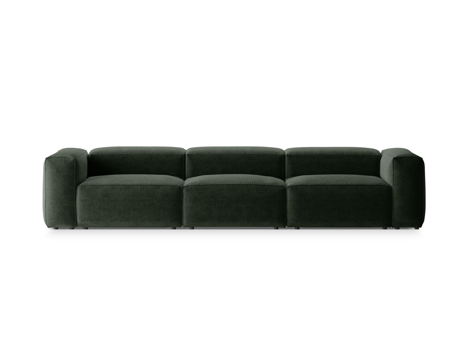 Bergamo Modular Sofa 4 Sitzer in Moss Green-Liberty präsentiert im Onlineshop von KAQTU Design AG. 4er Sofa ist von Cosmopolitan Design