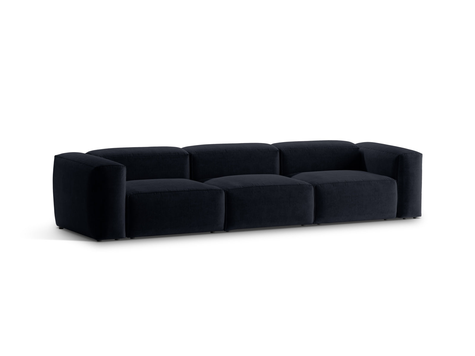 Bergamo Modular Sofa 4 Sitzer in Navy Blue-Liberty präsentiert im Onlineshop von KAQTU Design AG. 4er Sofa ist von Cosmopolitan Design