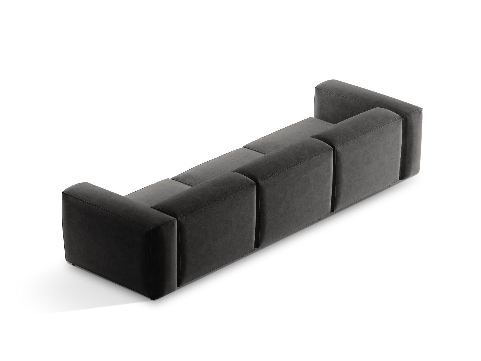 Bergamo Modular Sofa 4 Sitzer in Graphite-Liberty präsentiert im Onlineshop von KAQTU Design AG. 4er Sofa ist von Cosmopolitan Design