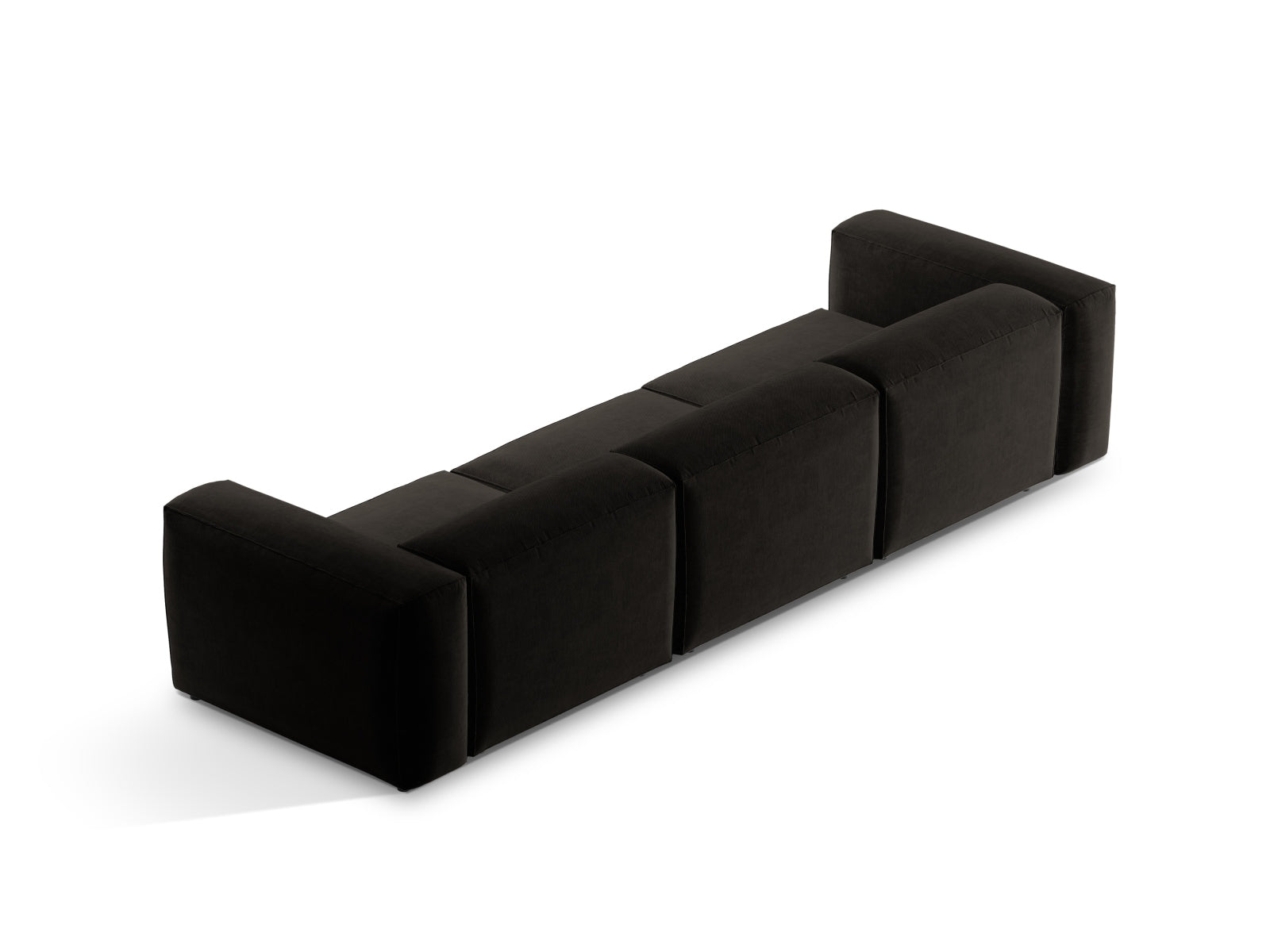 Bergamo Modular Sofa 4 Sitzer in Black-Liberty präsentiert im Onlineshop von KAQTU Design AG. 4er Sofa ist von Cosmopolitan Design