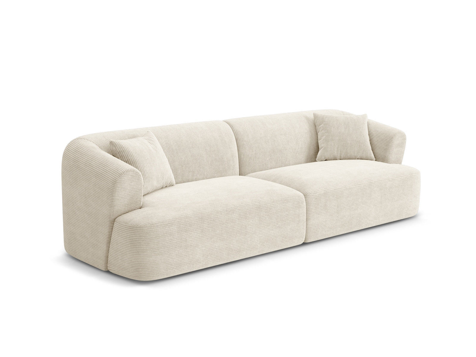 Elegantes 4-Sitzer Sofa Campi in Ivory-Lincoln D, ideal für stilvolle Wohnräume, erhältlich bei KAQTU Design AG.