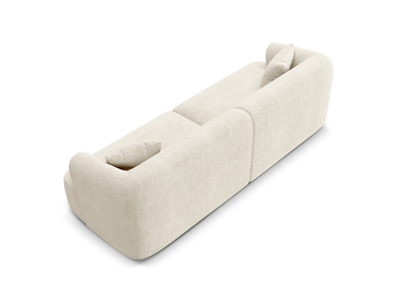 Modernes 4-Sitzer Sofa Campi in Ivory-Lincoln D, perfekt für gemütliche Zusammenkünfte und geschmackvolle Wohnräume.