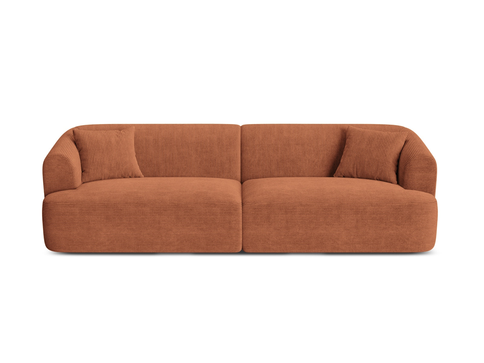 4-Sitzer Modular Sofa Campi in Terracotta-Lincoln D präsentiert im Onlineshop von KAQTU Design AG. 4er Sofa ist von Cosmopolitan Design