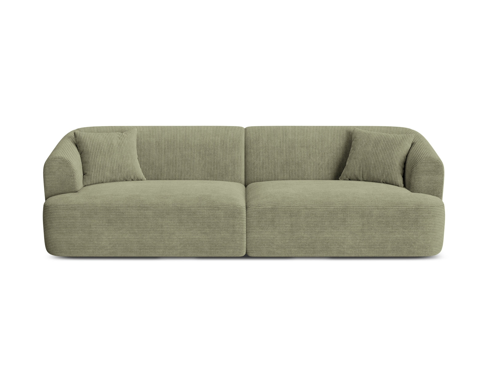 4-Sitzer Modular Sofa Campi in Moss Green-Lincoln D präsentiert im Onlineshop von KAQTU Design AG. 4er Sofa ist von Cosmopolitan Design