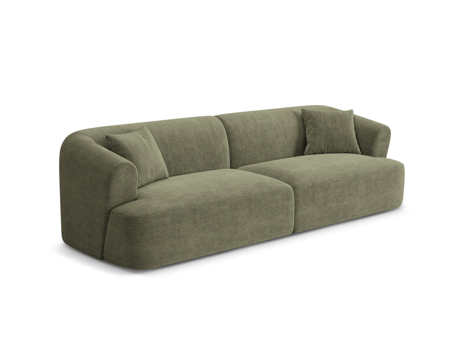 Elegantes 4-Sitzer Sofa Campi in Moss Green-Lincoln D, ideal für stilvolle Wohnräume, erhältlich bei KAQTU Design AG.