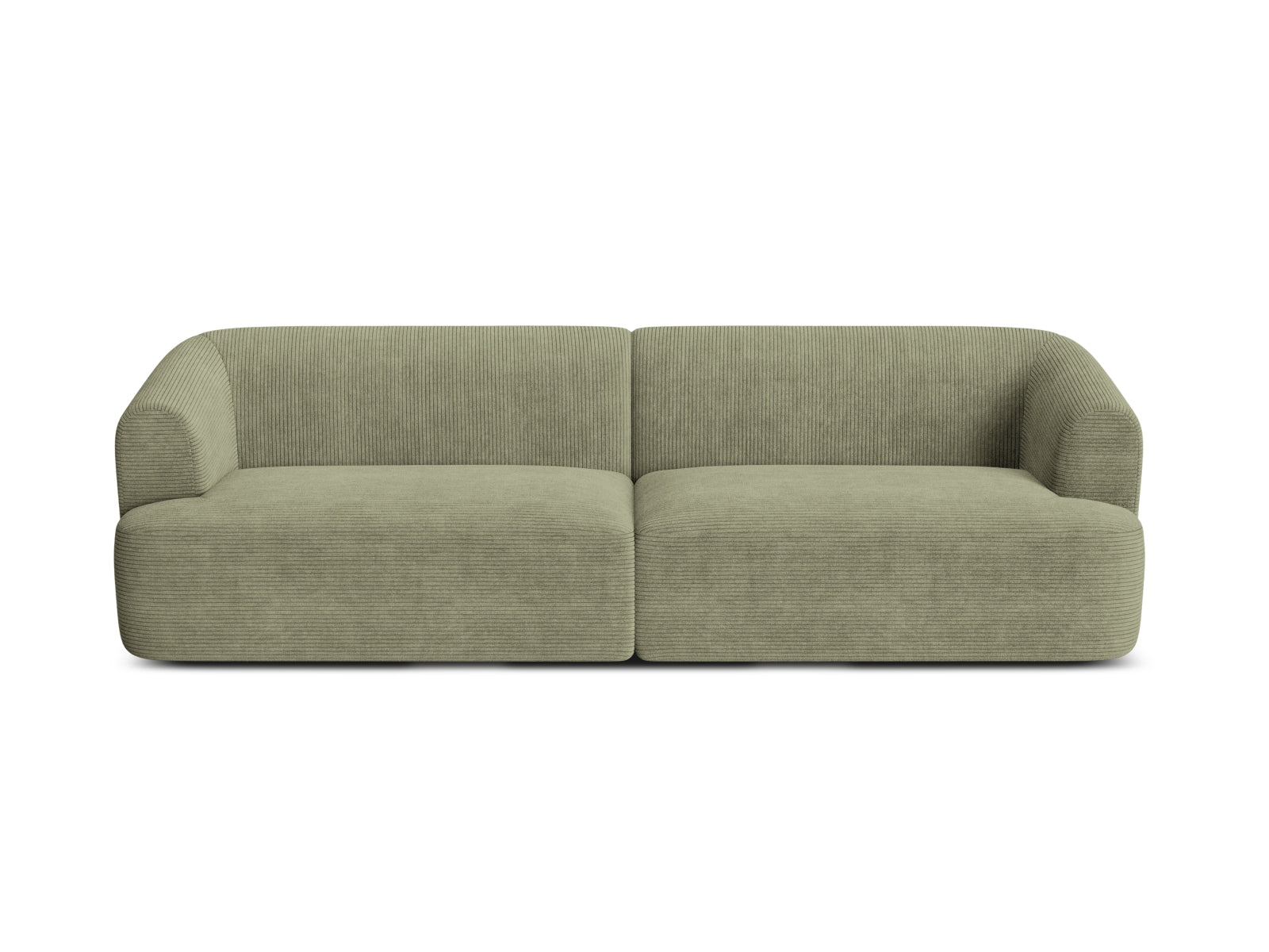 Elegantes 4-Sitzer Sofa Campi in angesagtem Moosgrün, ideal für stilvolle Wohnräume und entspannte Stunden, erhältlich bei KAQTU.