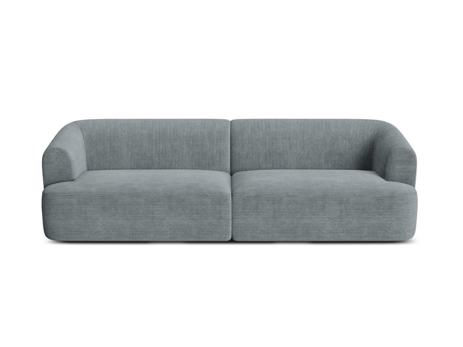 Modernes 4-Sitzer Sofa Campi in elegantem Dunkelgrau, ideal für stilvolle Wohnräume und entspannte Stunden mit Freunden und Familie.