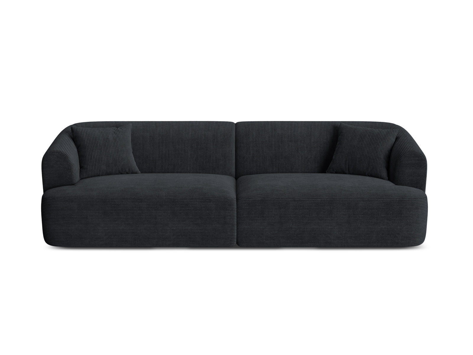 4-Sitzer Modular Sofa Campi in Black-Lincoln D präsentiert im Onlineshop von KAQTU Design AG. 4er Sofa ist von Cosmopolitan Design