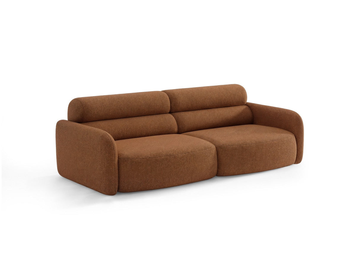 4er Sofa Malmo von Cosmopolitan Design mit Stoffbezug und kurzen schwarzen Kunststoffbeinen