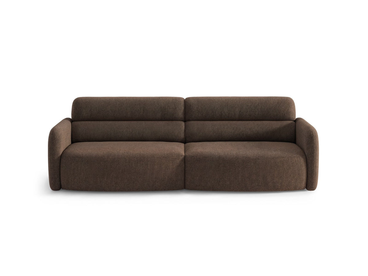 4er Sofa Malmo von Cosmopolitan Design mit Stoffbezug und kurzen schwarzen Kunststoffbeinen