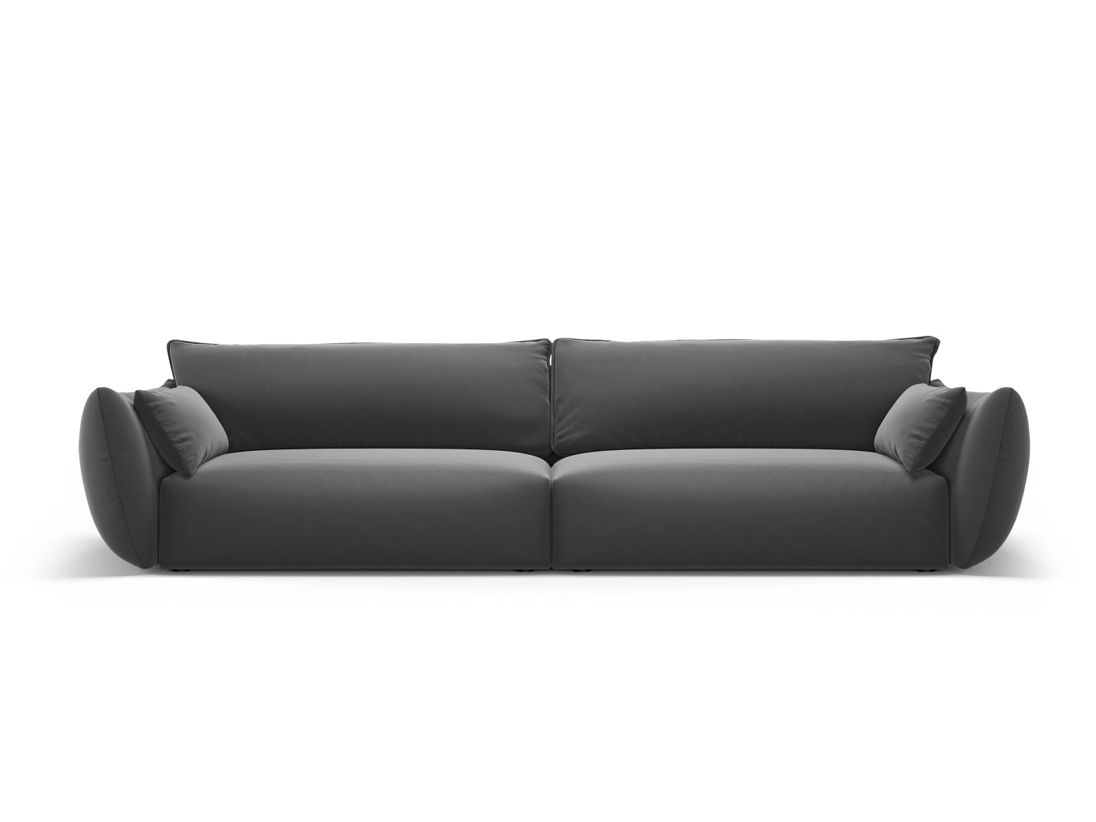 4-Sitzer Sofa Matera in Dark Grey-Salvador präsentiert im Onlineshop von KAQTU Design AG. 4er Sofa ist von Cosmopolitan Design