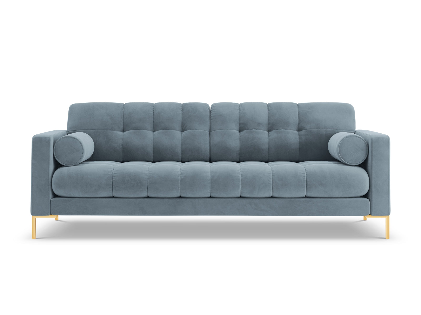 Modernes 4-Sitzer Sofa Bali in zartem Hellblau, perfekt für gemütliche Wohnzimmer. Hochwertige Verarbeitung und zeitgemäße Ästhetik von Cosmopolitan Design.