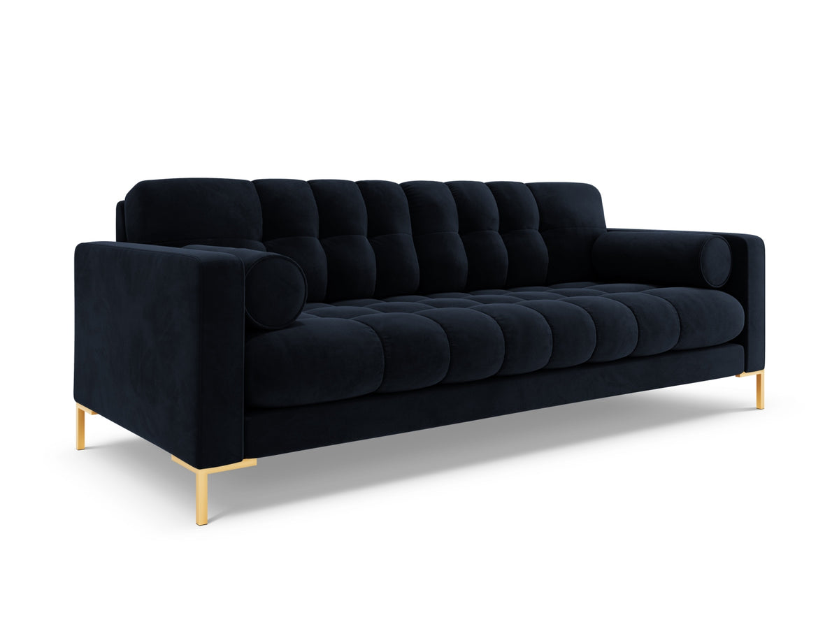 4-Sitzer Sofa Bali in Dark Blue-Bluvel präsentiert im Onlineshop von KAQTU Design AG. 4er Sofa ist von Cosmopolitan Design