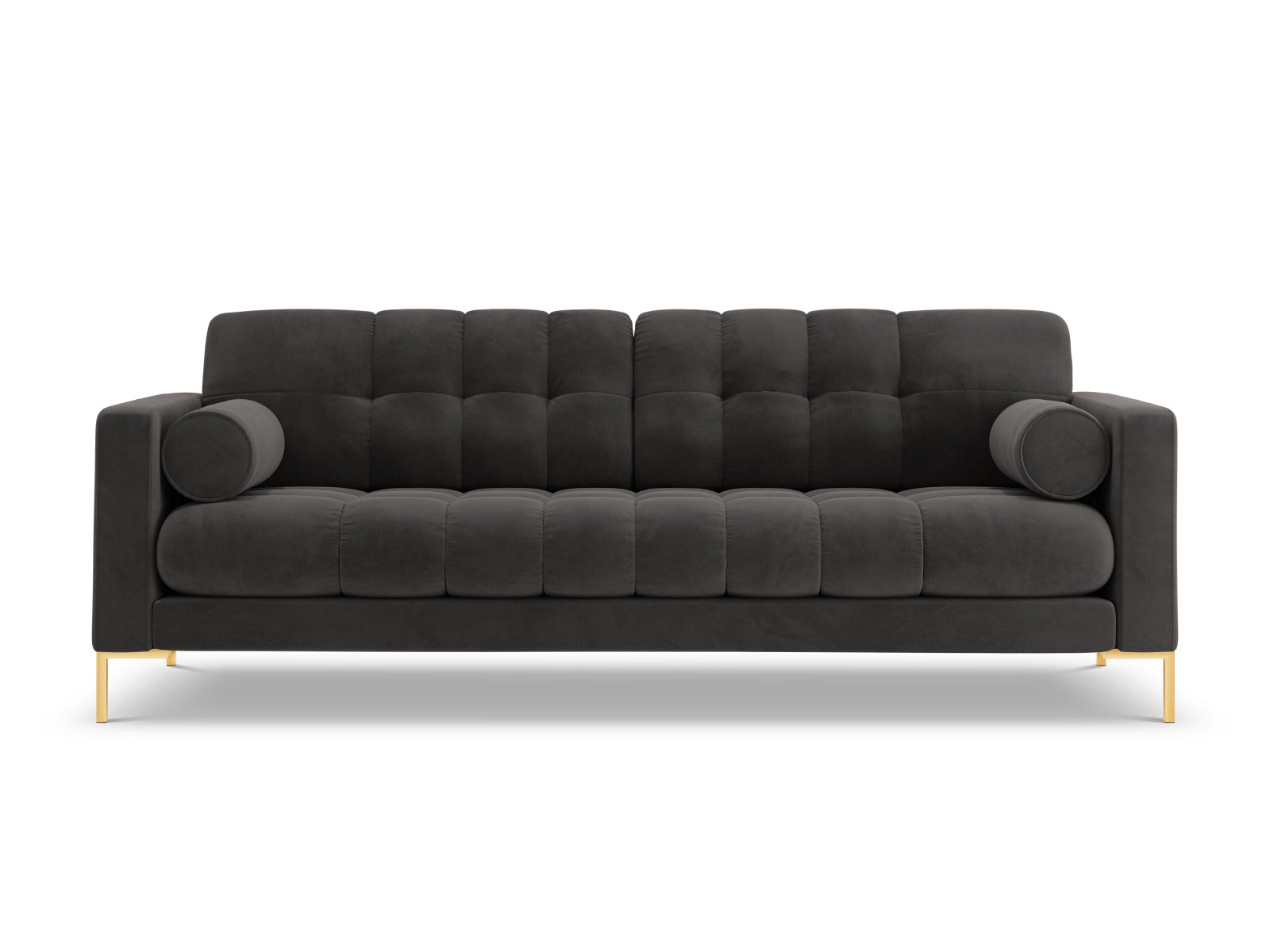 Modernes 4-Sitzer Sofa Bali in edlem Dunkelgrau, perfekt für gemütliche Abende und stilvolle Einrichtungsideen.