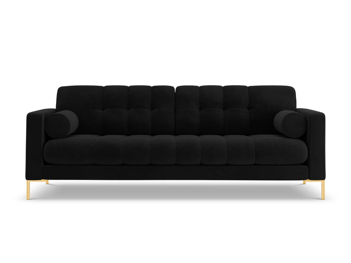 4-Sitzer Sofa Bali in Black-Bluvel präsentiert im Onlineshop von KAQTU Design AG. 4er Sofa ist von Cosmopolitan Design