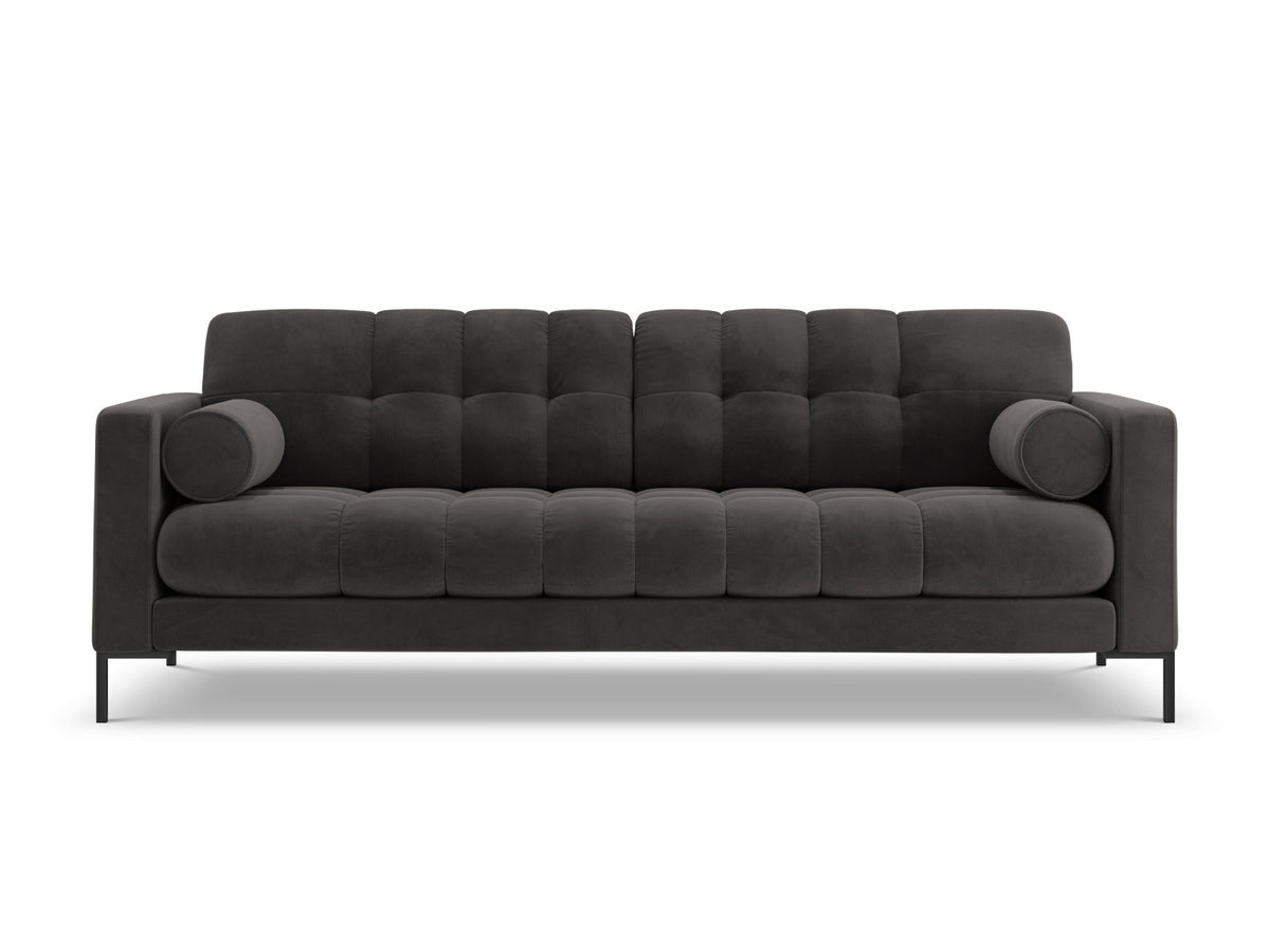 4-Sitzer Sofa Bali in Dark Grey-Bluvel präsentiert im Onlineshop von KAQTU Design AG. 4er Sofa ist von Cosmopolitan Design