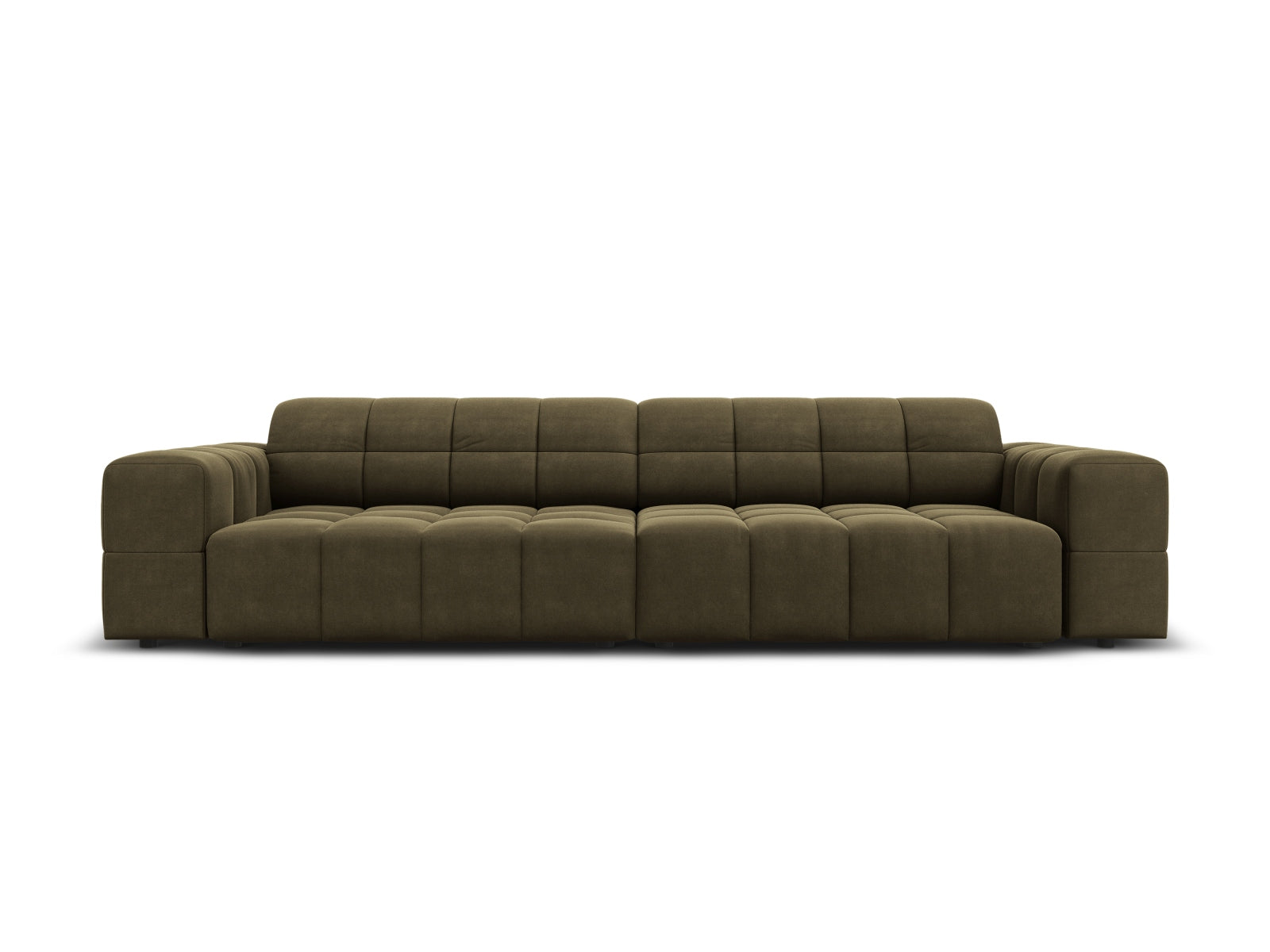 Chicago Velour Sofa 4 Sitzer 102cm in Green präsentiert im Onlineshop von KAQTU Design AG. 4er Sofa ist von Cosmopolitan Design