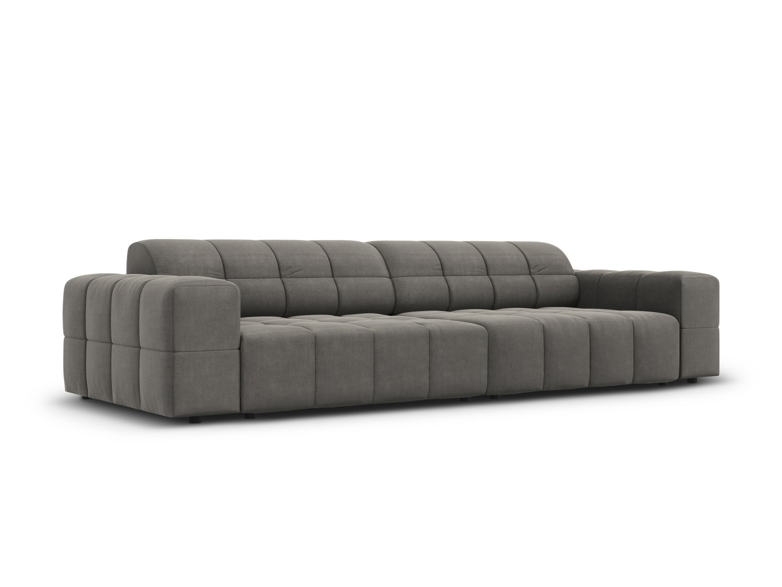 Erleben Sie das stilvolle Chicago Velour Sofa 4 Sitzer von Cosmopolitan Design – ideal für Ihr modernes Wohnzimmer und höchsten Sitzkomfort.