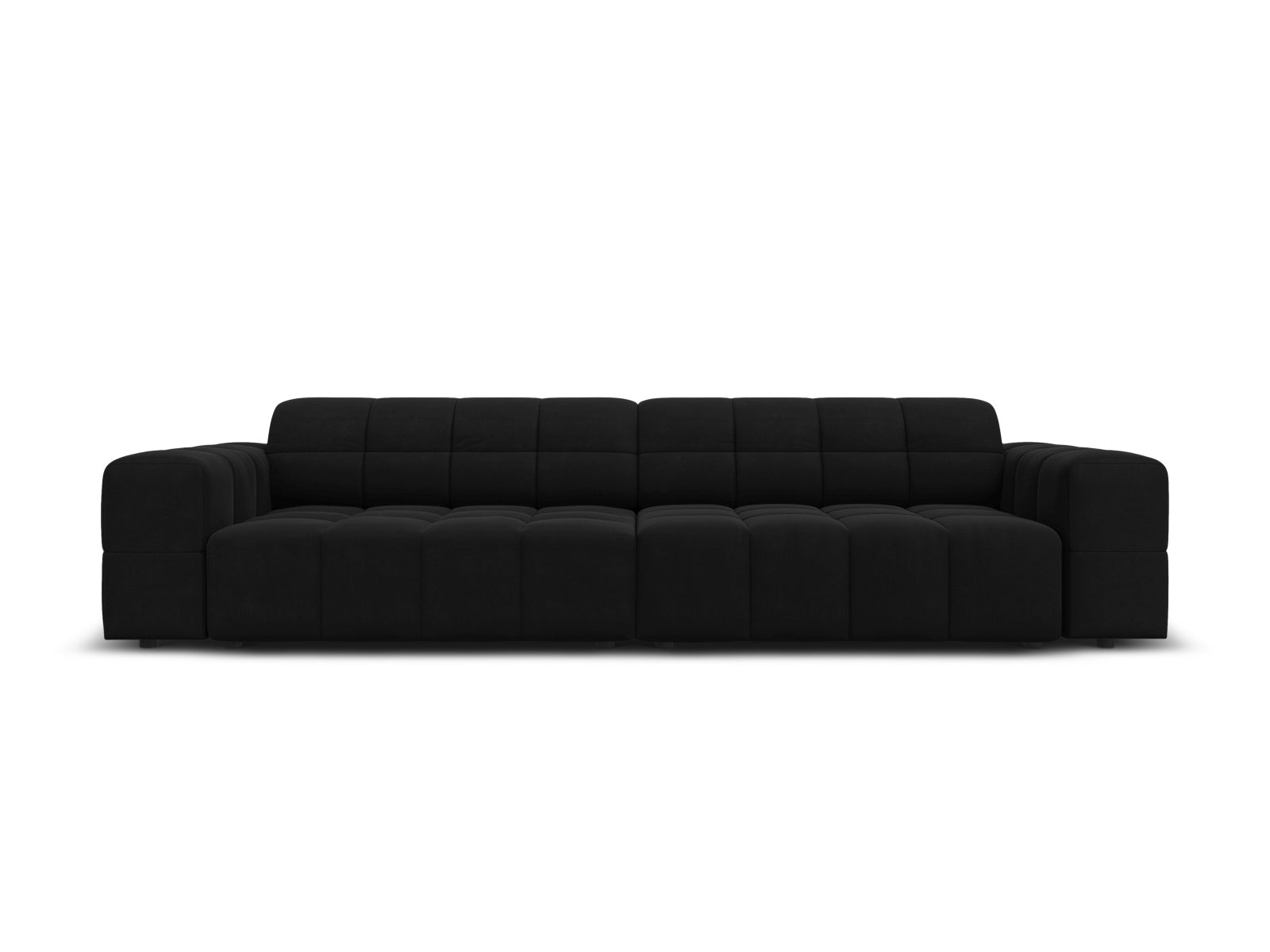 Chicago Velour Sofa 4 Sitzer 102cm in Black präsentiert im Onlineshop von KAQTU Design AG. 4er Sofa ist von Cosmopolitan Design