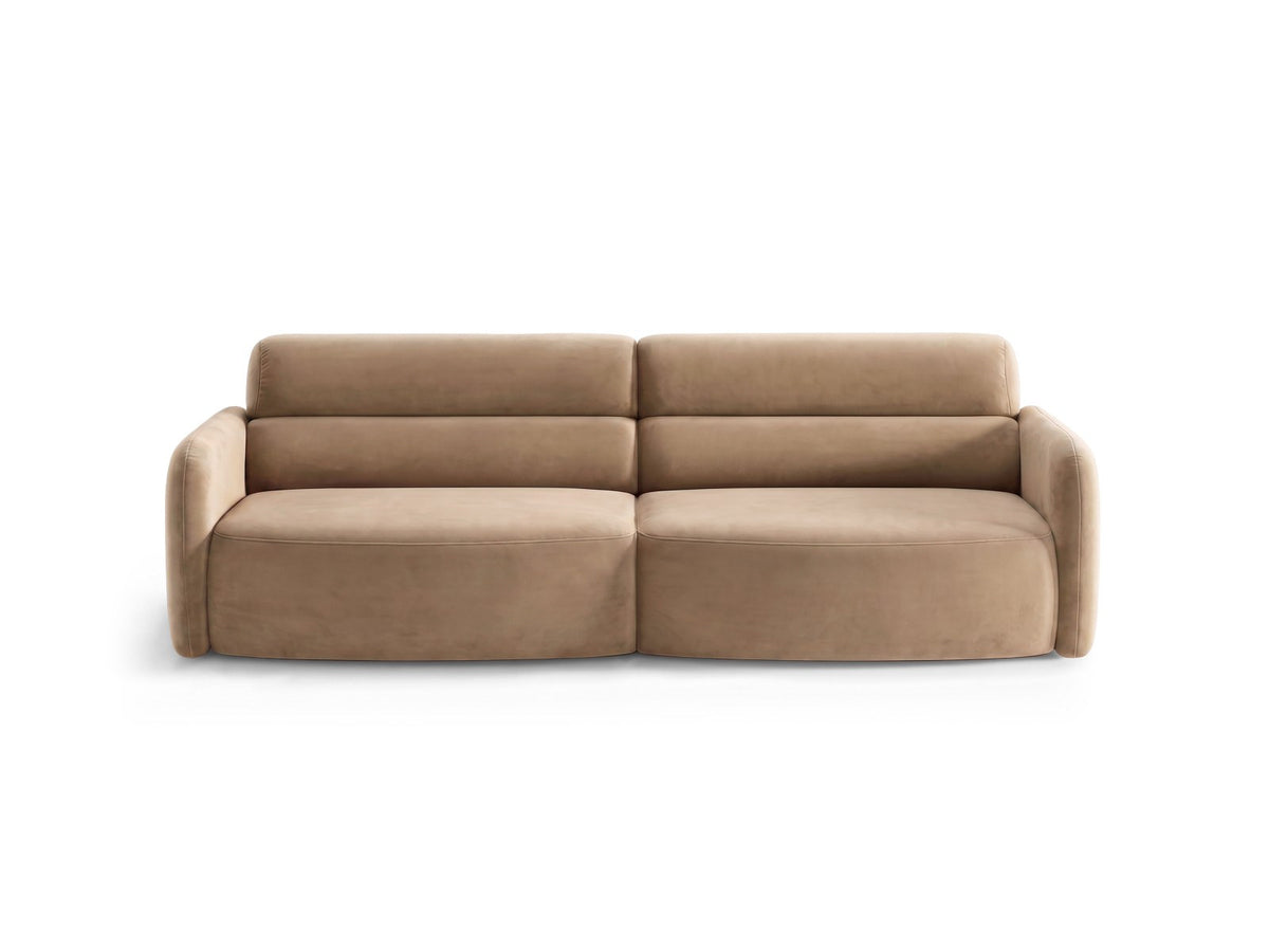 4er Sofa Malmo von Cosmopolitan Design mit Stoffbezug und kurzen schwarzen Kunststoffbeinen