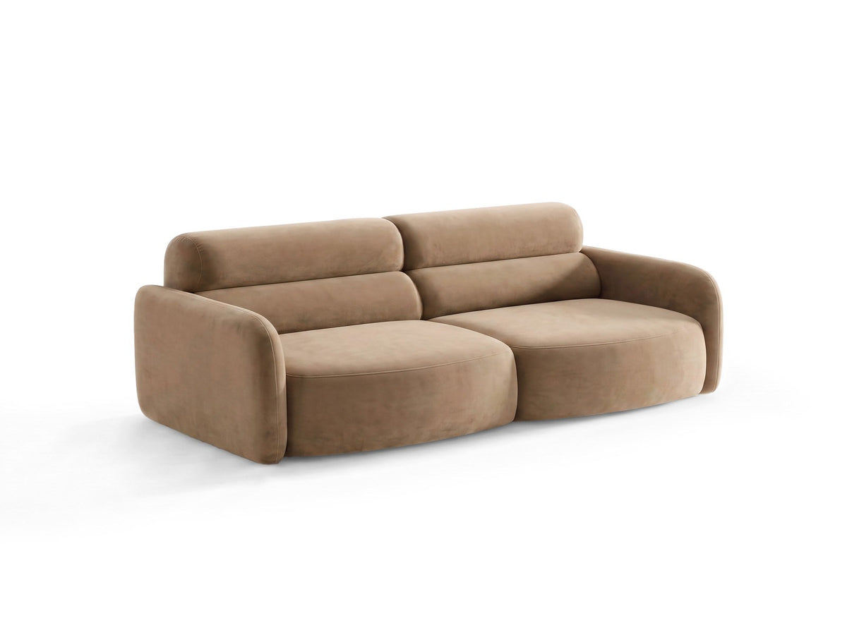 4er Sofa Malmo von Cosmopolitan Design mit Stoffbezug und kurzen schwarzen Kunststoffbeinen