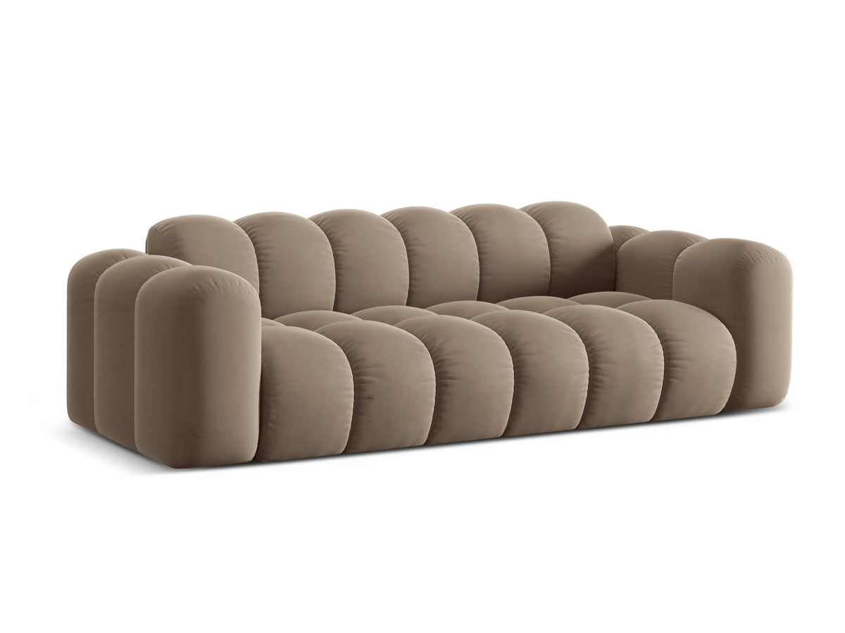 4-Sitzer Sofa Treno in Cappuccino-Bluvel präsentiert im Onlineshop von KAQTU Design AG. 4er Sofa ist von Cosmopolitan Design