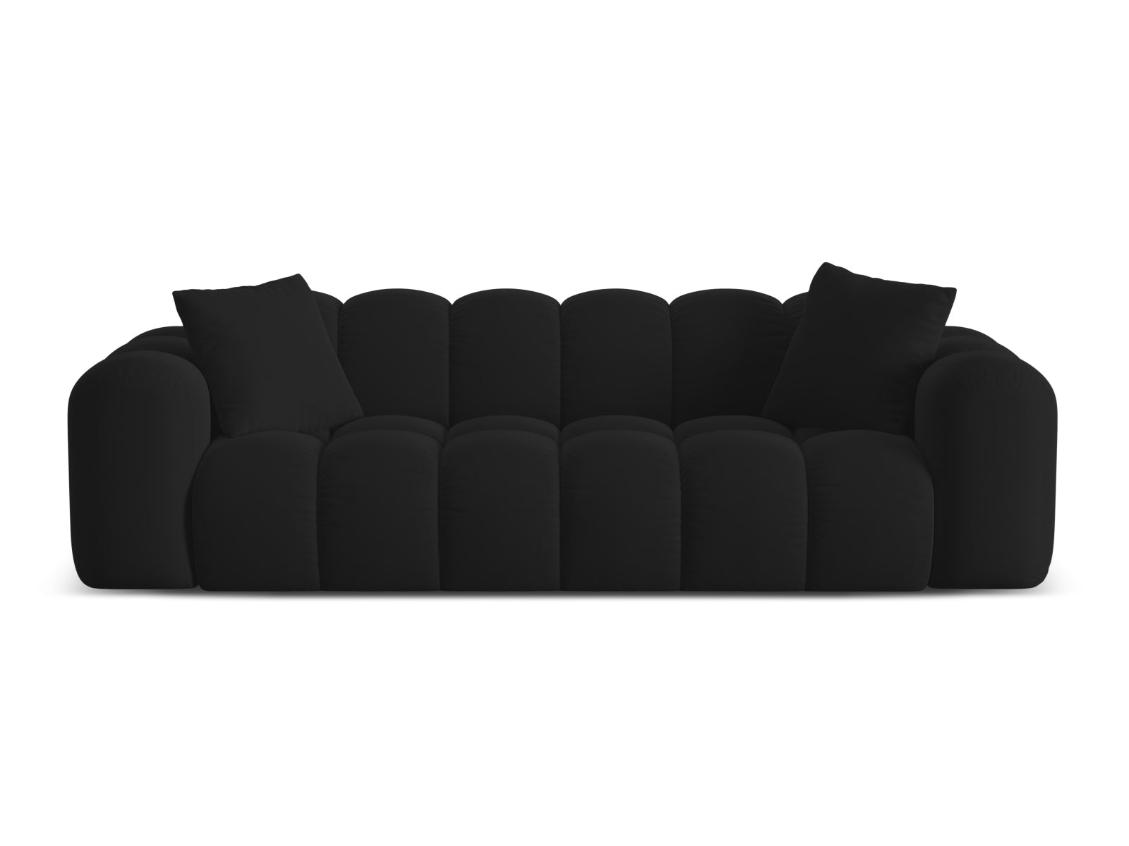 4-Sitzer Sofa Treno in Black-Bluvel präsentiert im Onlineshop von KAQTU Design AG. 4er Sofa ist von Cosmopolitan Design