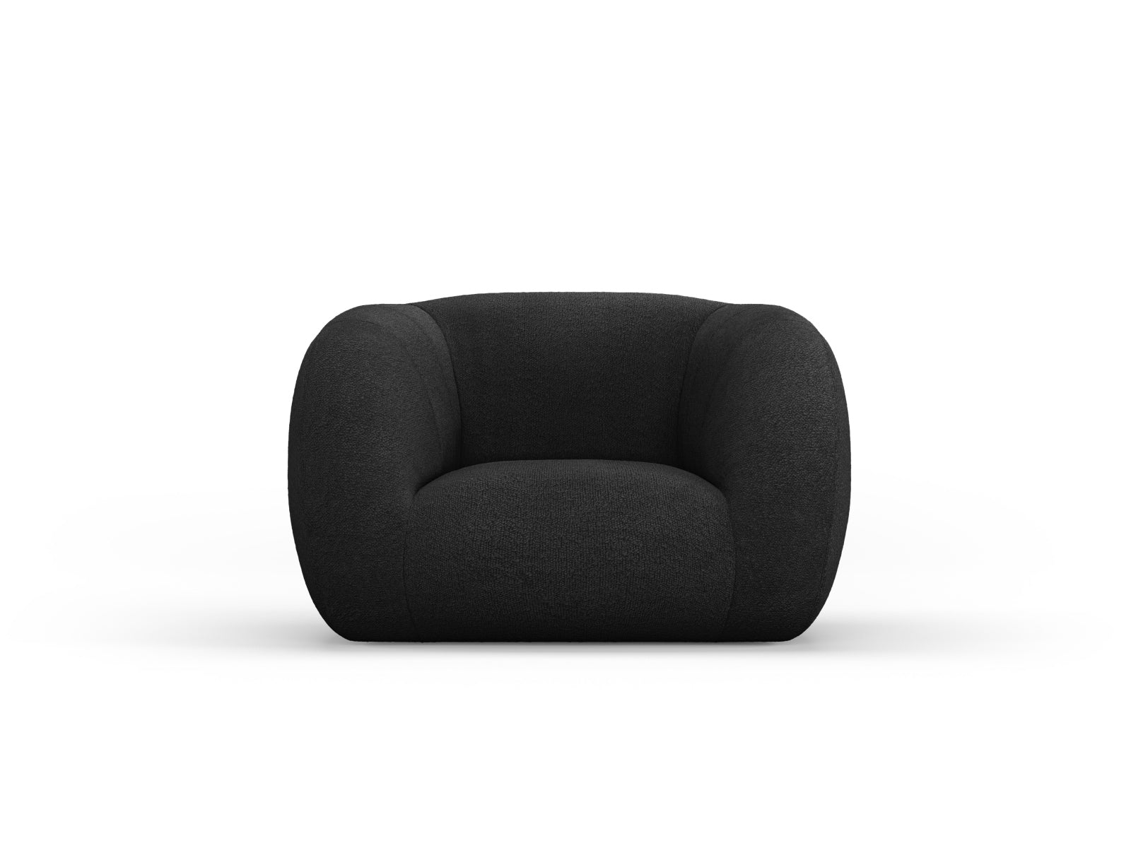 Essen Boucle Armchair 1 Sitzer in Black-Baloo präsentiert im Onlineshop von KAQTU Design AG. Sessel ist von Cosmopolitan Design
