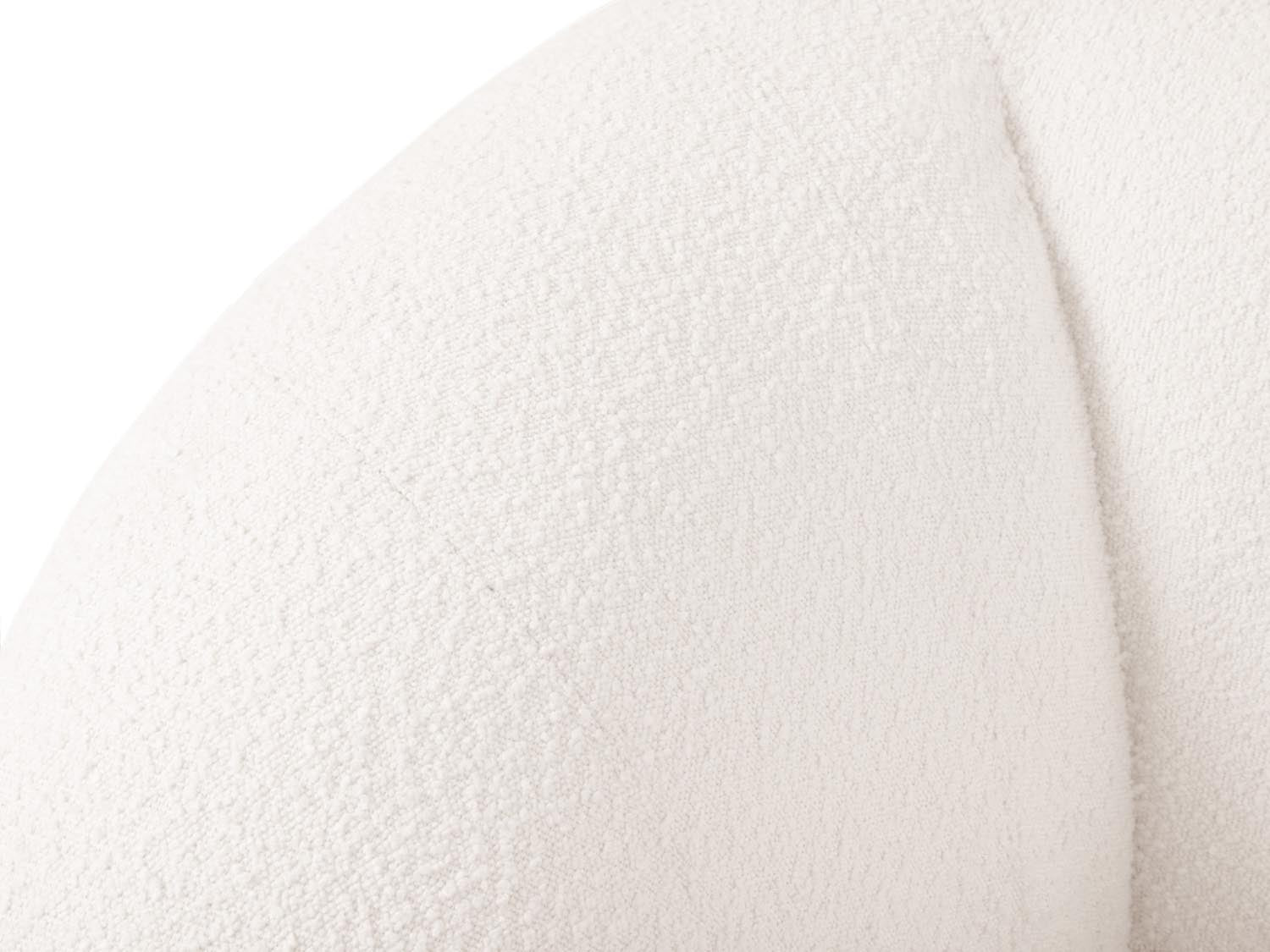 Stilvoller Essen Boucle Armchair 1 Sitzer in zeitlosem Weiß, perfekt für zeitgenössische Innenräume, entworfen von Cosmopolitan Design.