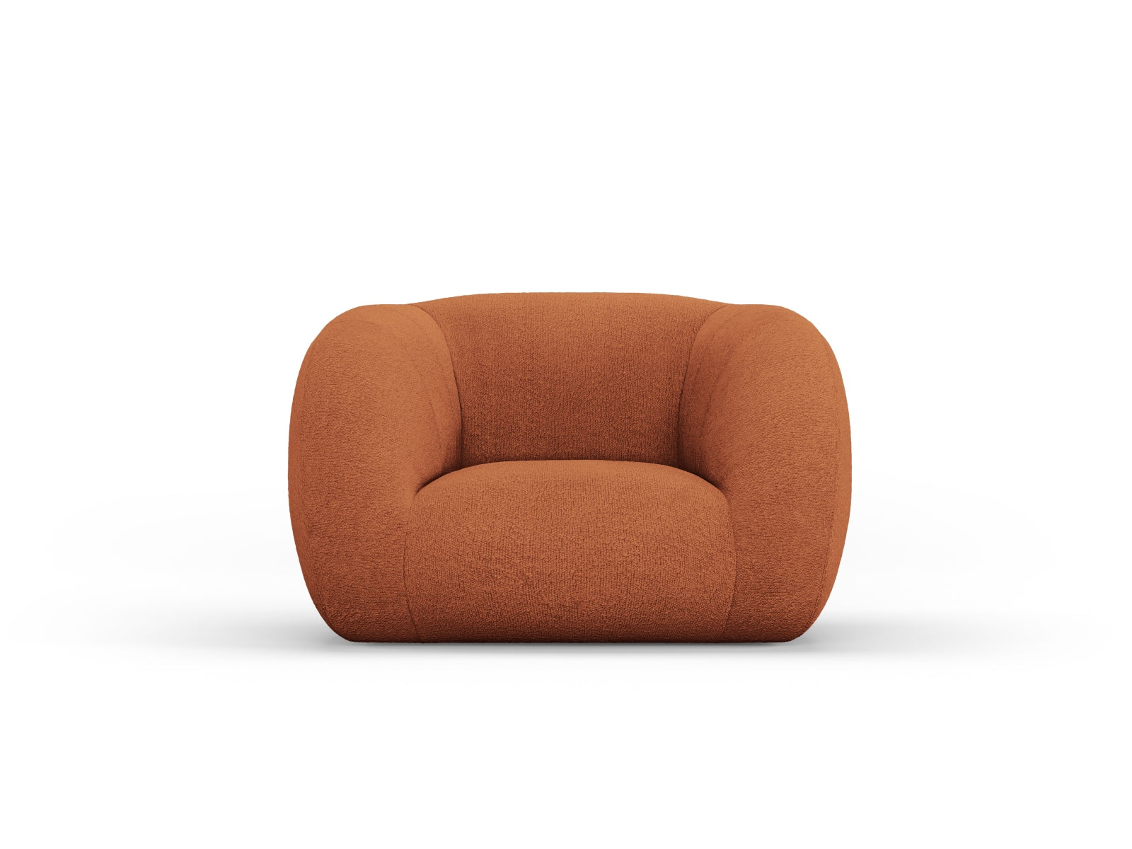Essen Boucle Armchair 1 Sitzer in Terracotta-Baloo präsentiert im Onlineshop von KAQTU Design AG. Sessel ist von Cosmopolitan Design