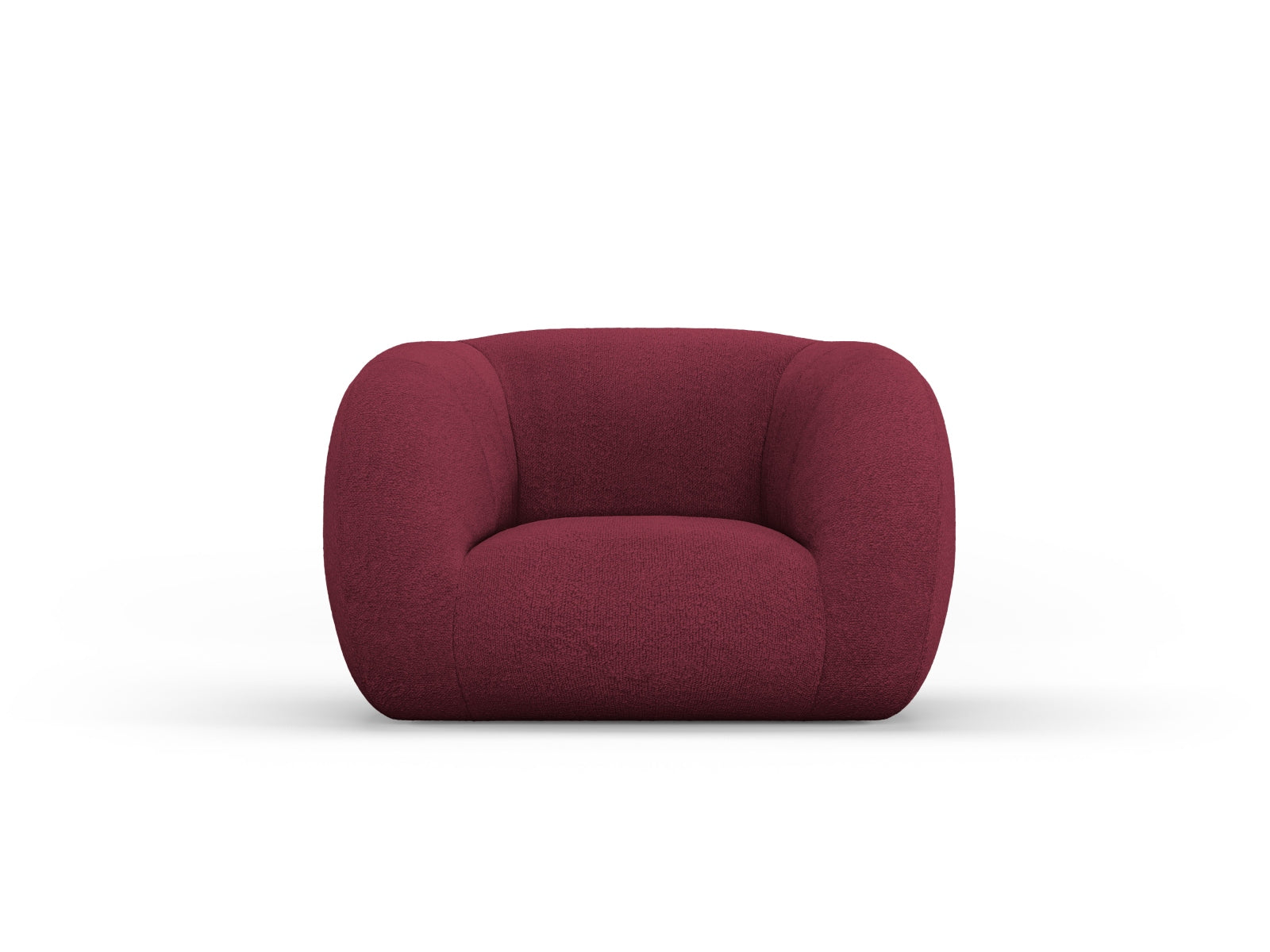 Essen Boucle Armchair 1 Sitzer in Bordeaux-Baloo präsentiert im Onlineshop von KAQTU Design AG. Sessel ist von Cosmopolitan Design