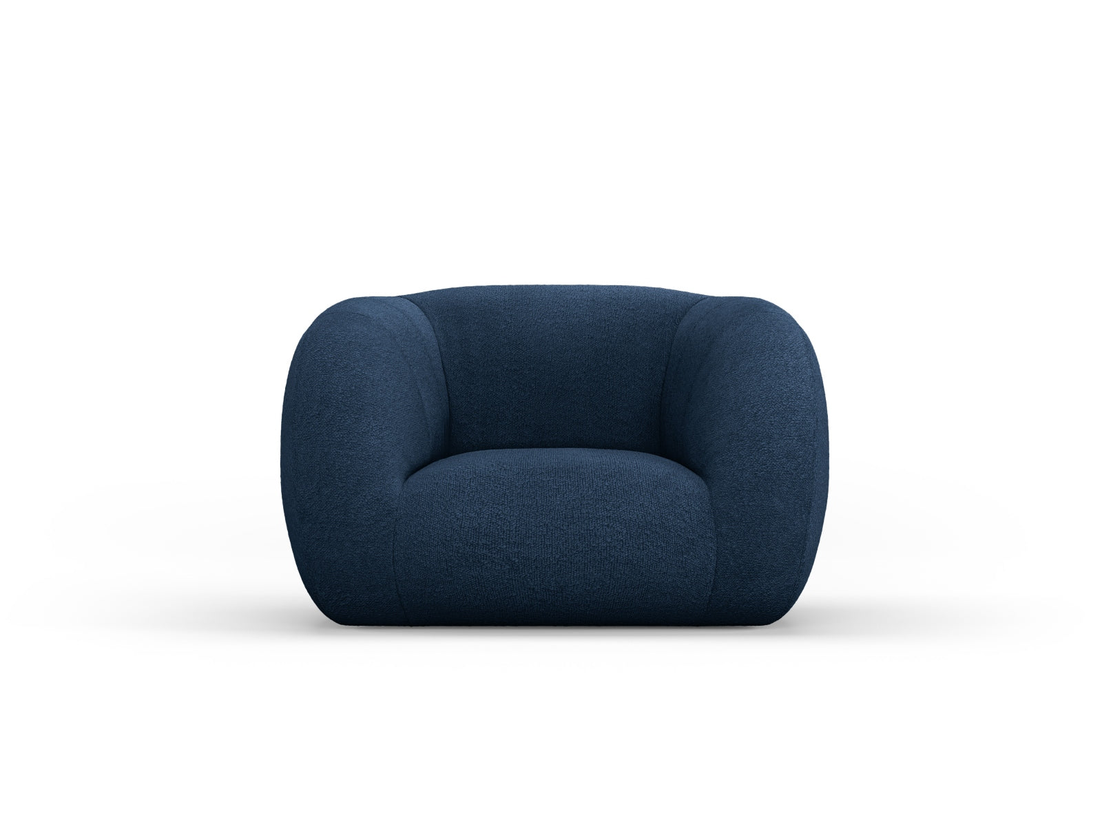 Essen Boucle Armchair 1 Sitzer in Dark Blue-Baloo präsentiert im Onlineshop von KAQTU Design AG. Sessel ist von Cosmopolitan Design