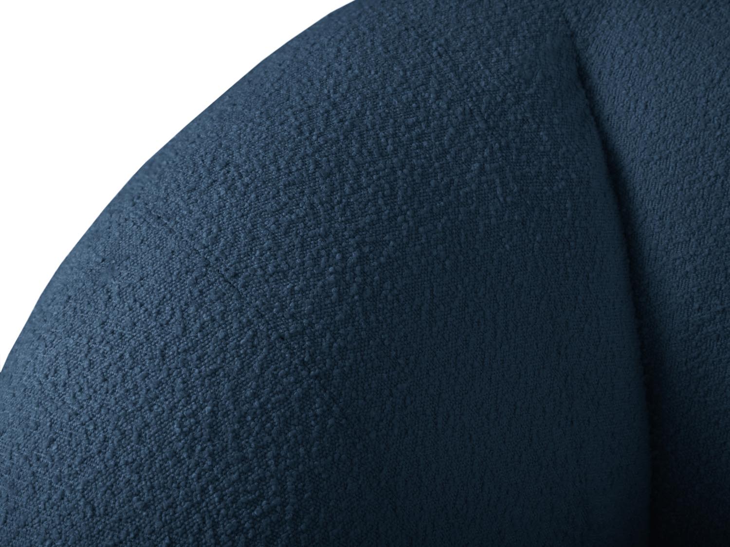 Stilvoller Essen Boucle Armchair 1 Sitzer in tiefem Blau, perfekt für gemütliche Stunden und modernes Wohndesign.