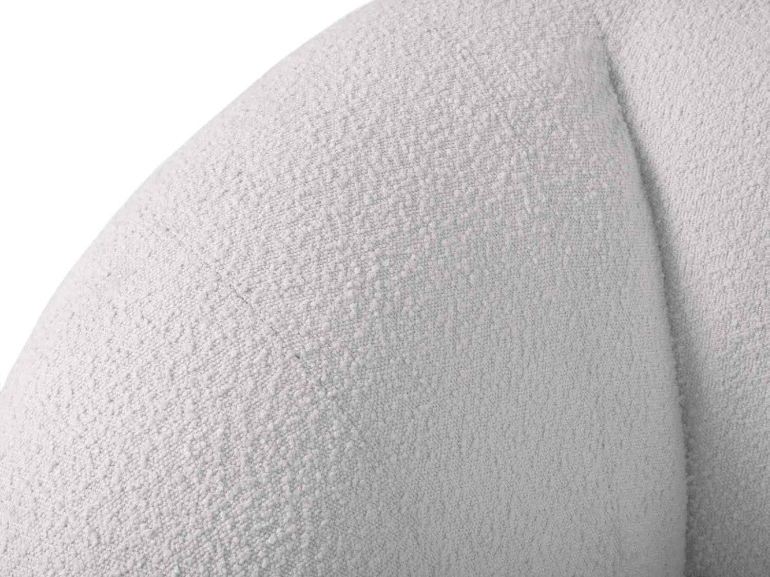 Stilvoller Essen Boucle Armchair 1 Sitzer in zartem Hellgrau, perfekt für gemütliche Räume und zeitgemäße Einrichtung.