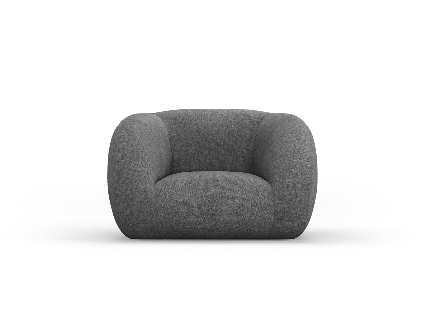 Essen Boucle Armchair 1 Sitzer in Dark Grey-Baloo präsentiert im Onlineshop von KAQTU Design AG. Sessel ist von Cosmopolitan Design