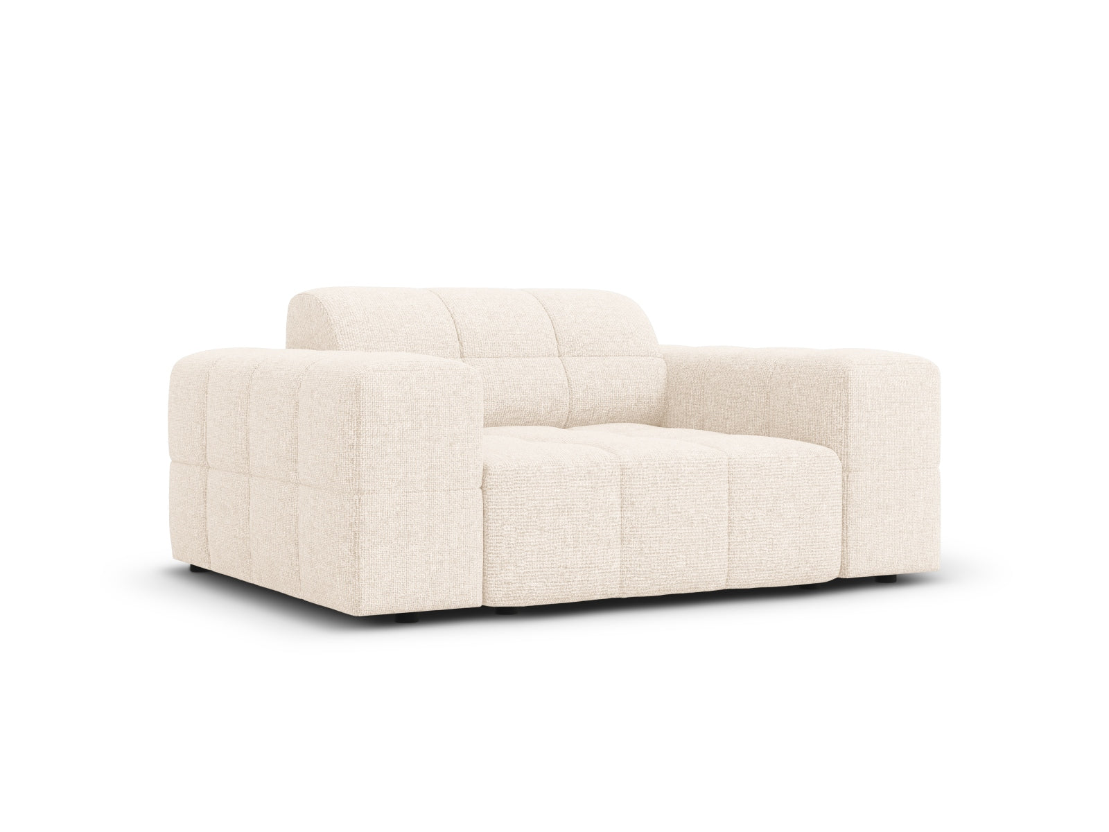 Eleganter 1-Sitzer Sessel Chicago in sanftem Beige, ideal für stilvolle Wohnräume. Hochwertiges Design von Cosmopolitan.