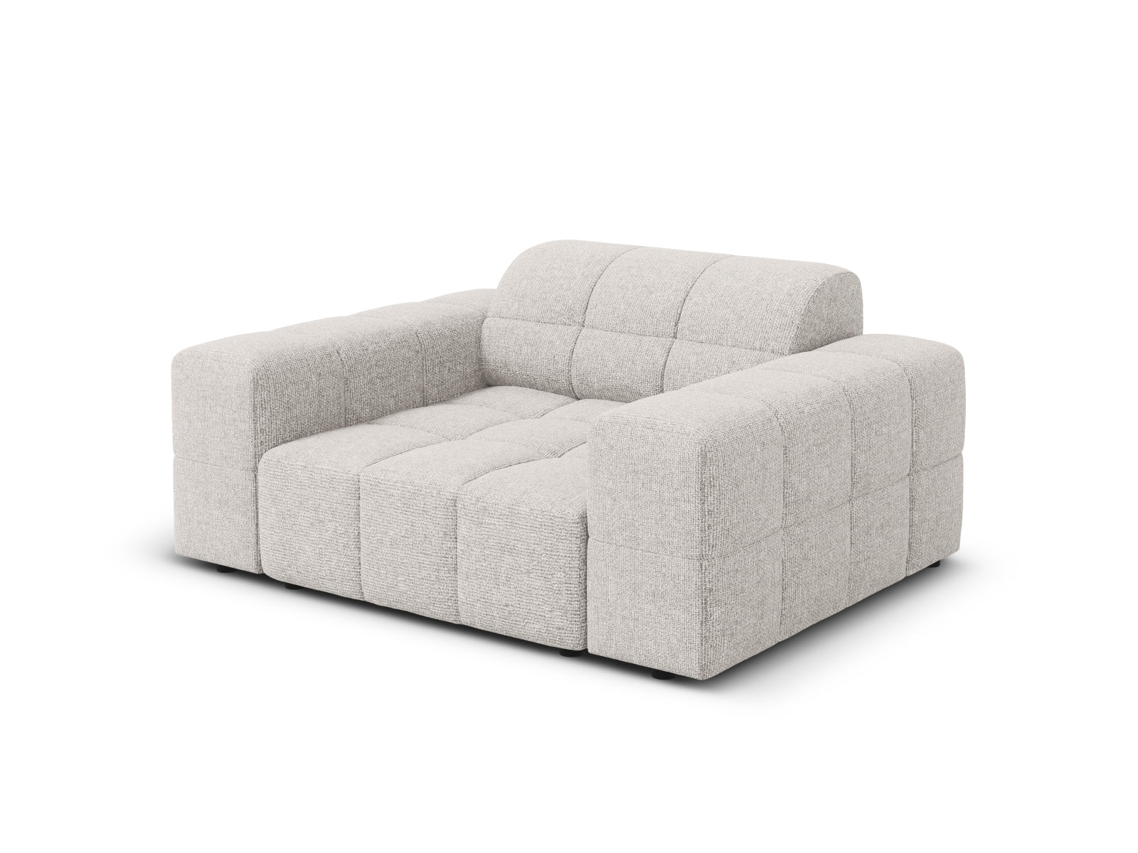 Eleganter 1-Sitzer Sessel Chicago in dezentem Grau, ideal für stilvolle Wohnräume und entspannte Momente, von Cosmopolitan Design.