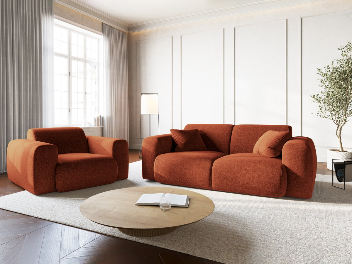Nolio Sessel 1 Sitz 95cm in Terracotta-Haga präsentiert im Onlineshop von KAQTU Design AG. Sessel ist von Cosmopolitan Design