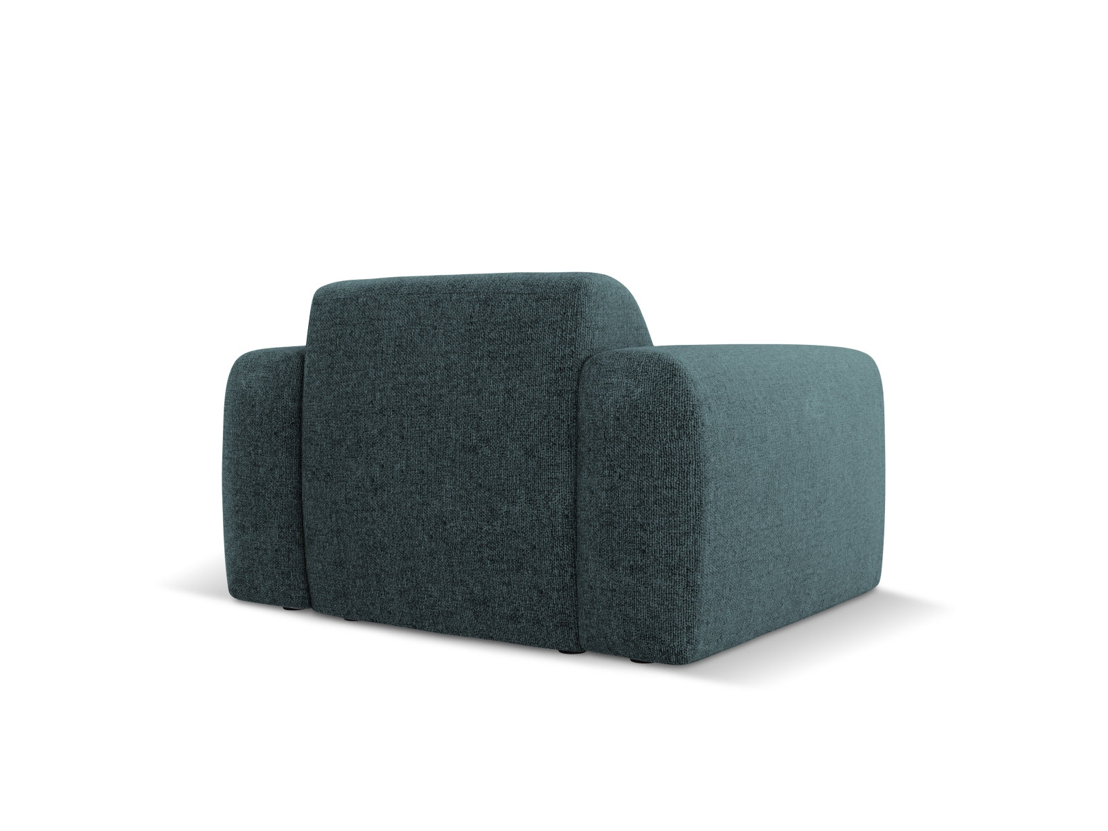 Eleganter Nolio Sessel in Petrol-Haga, 1-Sitzer mit 95 cm Breite, ideal für moderne Wohnräume und gemütliche Entspannung.