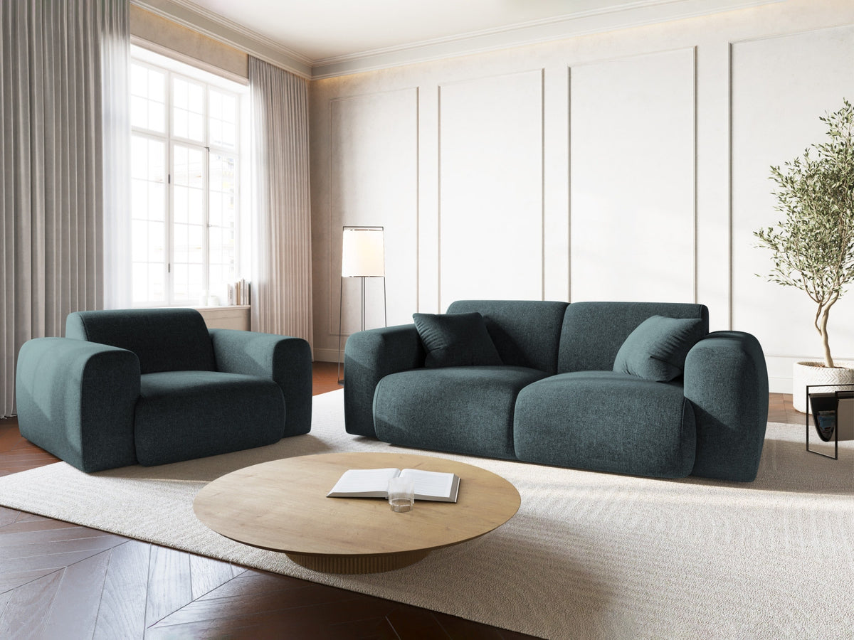 Nolio Sessel 1 Sitz 95cm in Petrol-Haga präsentiert im Onlineshop von KAQTU Design AG. Sessel ist von Cosmopolitan Design