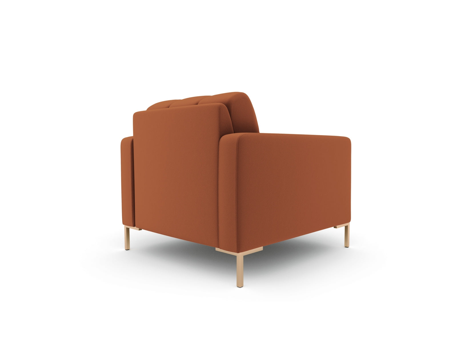 Eleganter 1-Sitzer Sessel Bali in warmem Brick-Neve, ideal für entspannte Stunden und geschmackvolle Wohnräume.