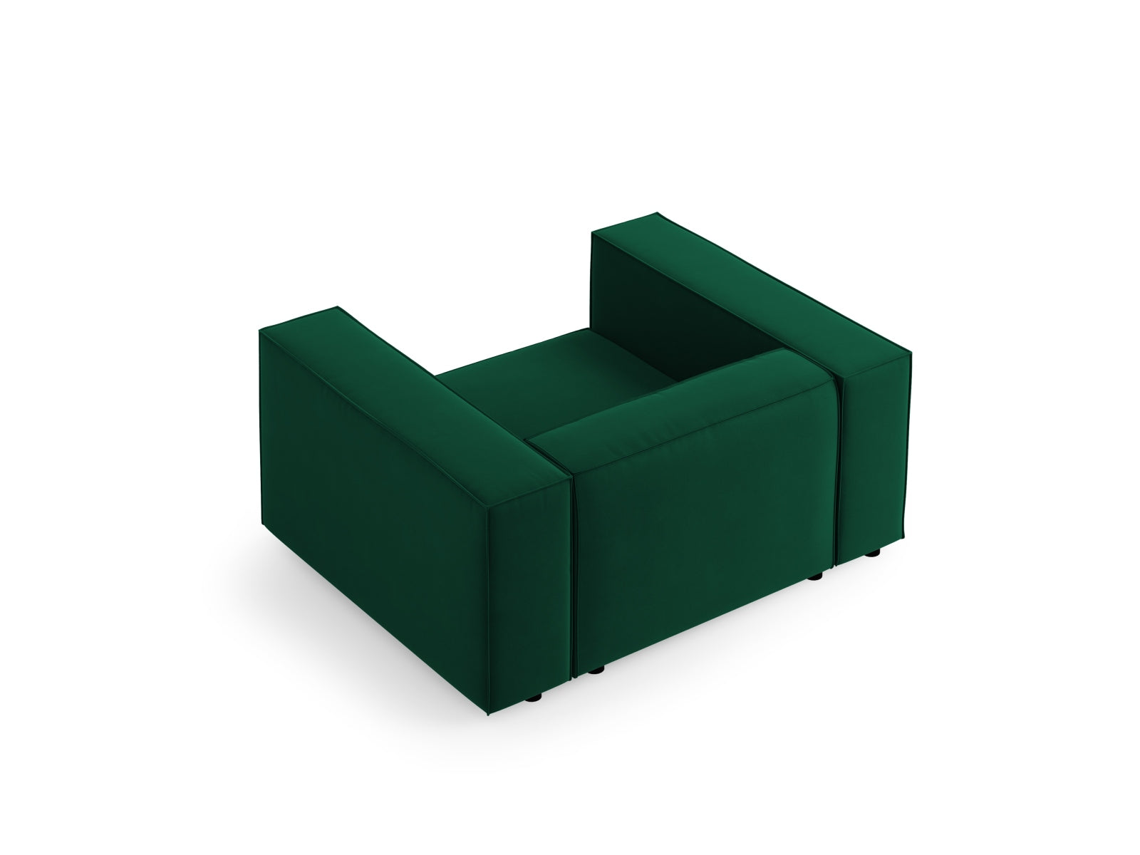 Entdecken Sie den eleganten Arendal Velour Sessel von Cosmopolitan Design. Perfekt für Ihr modernes Zuhause, vereint er Komfort und zeitlose Eleganz.