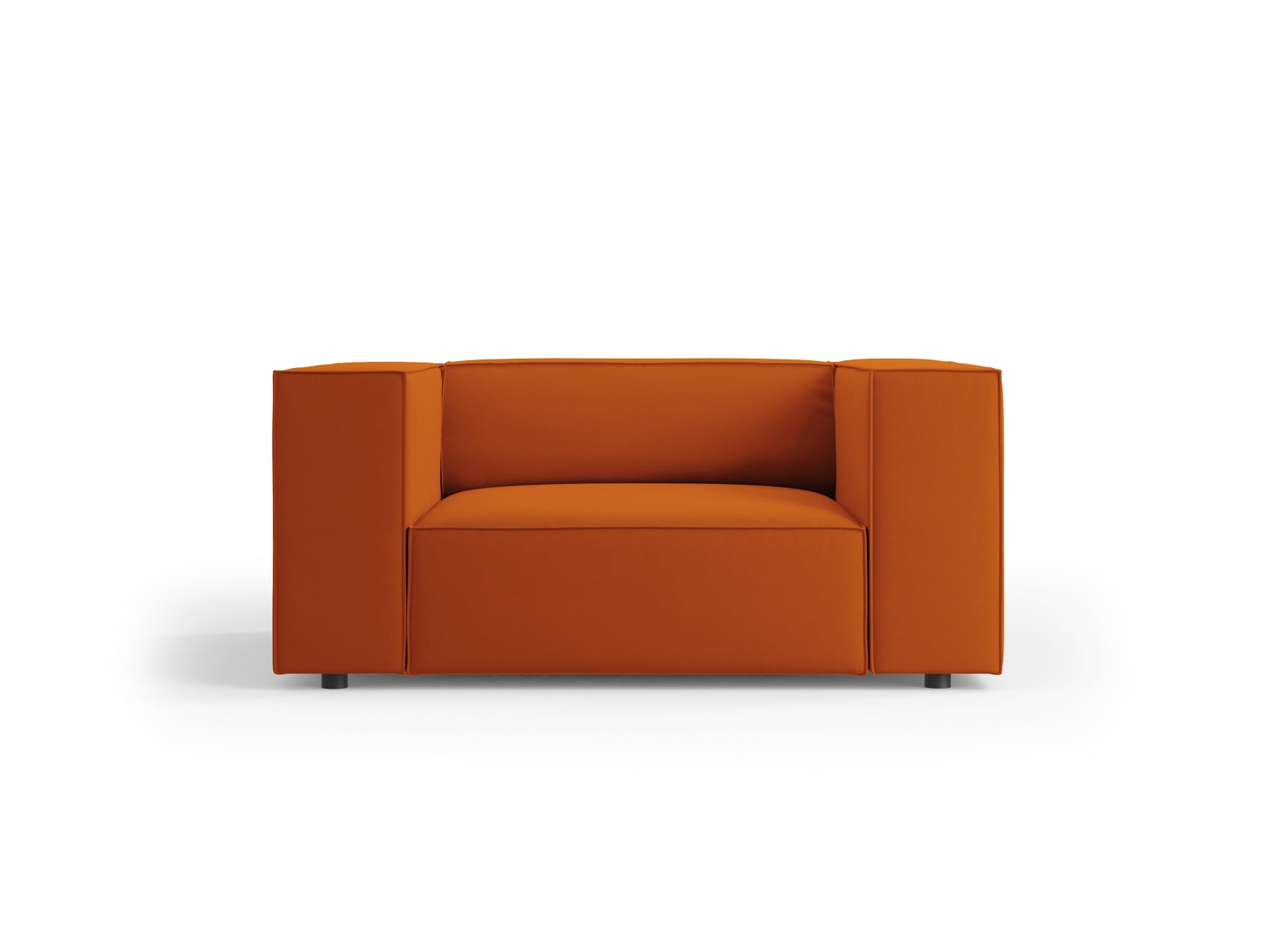 Arendal Velour Sessel 1 Sitz in Terracotta präsentiert im Onlineshop von KAQTU Design AG. Sessel ist von Cosmopolitan Design